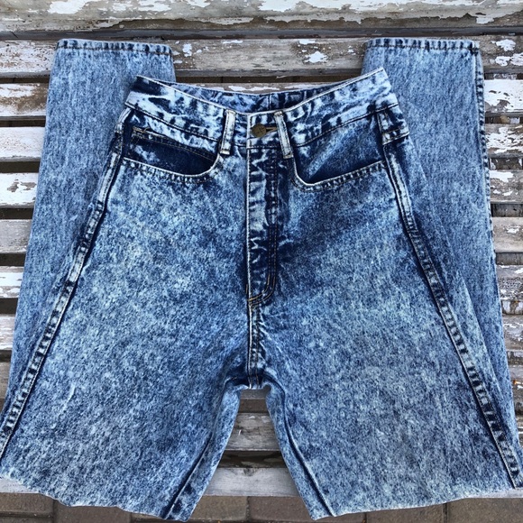 Vintage Denim - (Sold) Vintage JOAN D'ARC High Rise Acid Washed Mo